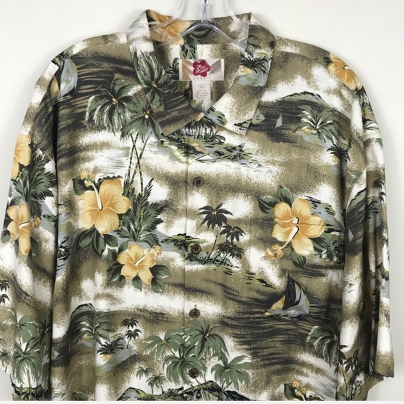 Hilo Hattie XL Hawaiian Silk Shirt - Picture 1 of 7